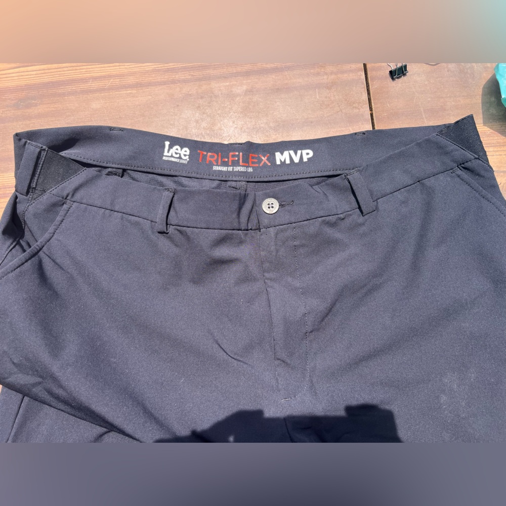 Navy Lee Tri-Flex MVP Extreme Comfort Trousers.
